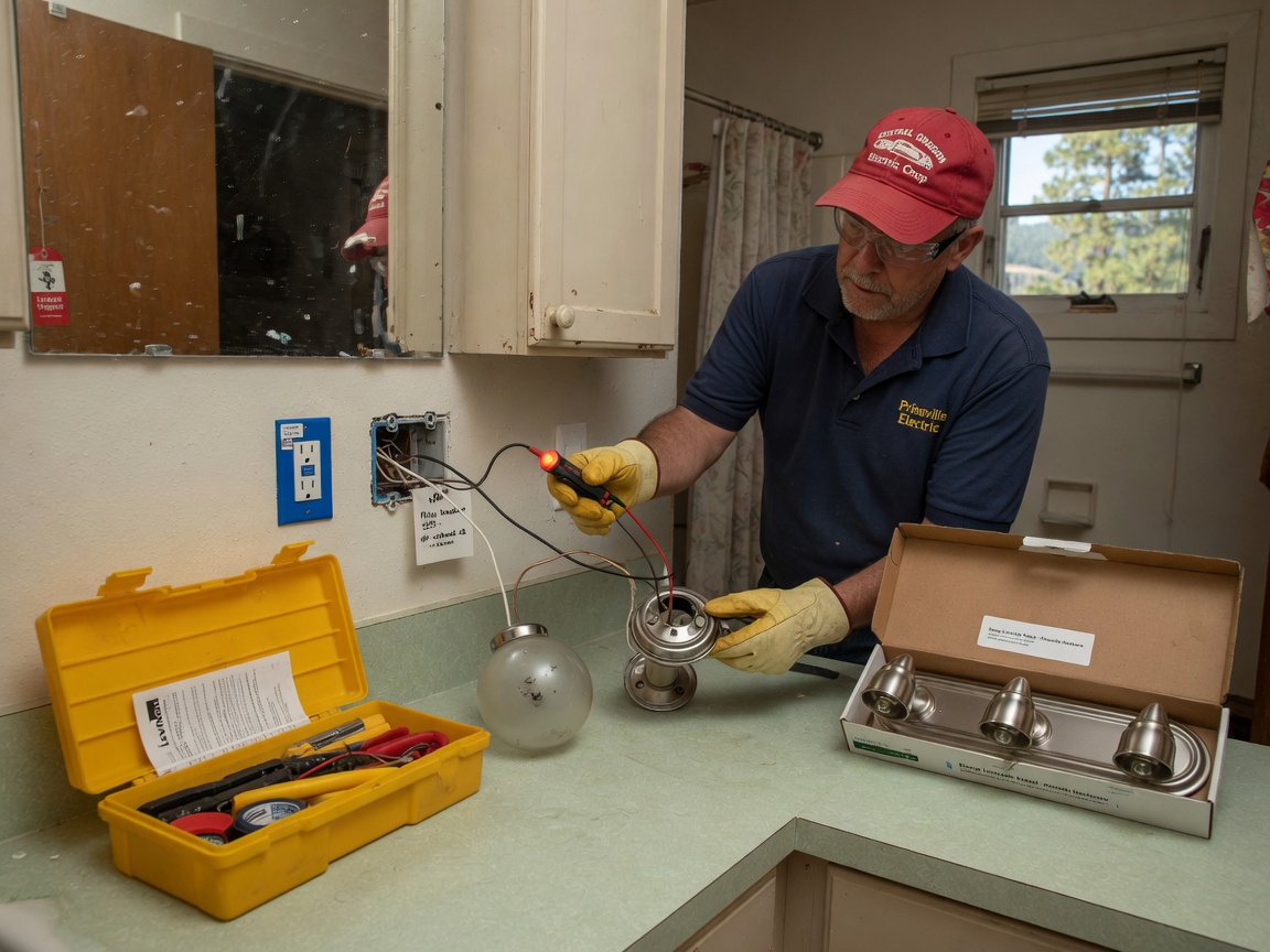 How to Safely Replace a Light Fixture in Your Prineville Bathroom